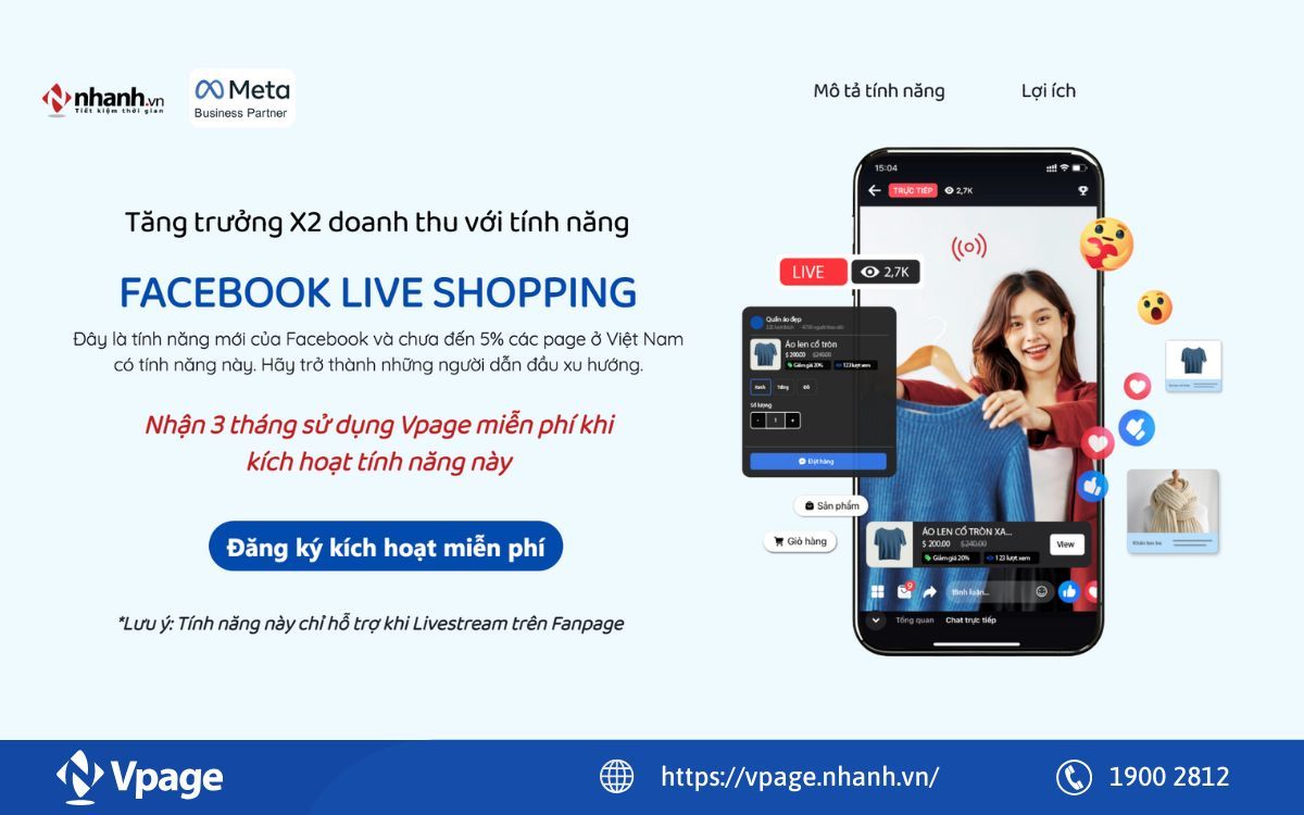 Tạo ưu đãi bán hàng trên fanpage cùng Facebook Shop mới nhất 2025